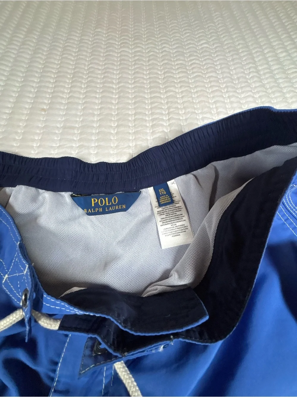 Polo Ralph Lauren Kailua Swim Trunks Board Shorts Blue XXL Cargo Lined NWT